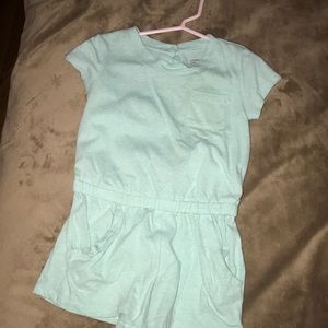 Girls green Romper